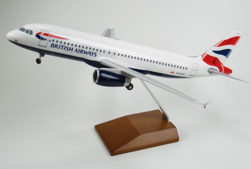 BRITISH AIRWAYS AIRBUS A320 1/100 SCALE DESK MODEL - HOLLANDMEGASTORE