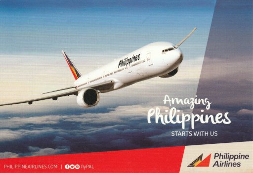 Airline Issue Postcard - Philippine Airlines Boeing 777-300ER ...