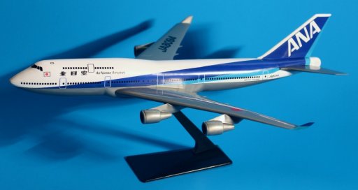 ANA All Nippon Airways Boeing 747-400 1/250 scale desk model Long