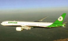 Airline issue postcard - Eva Air Boeing 777-300