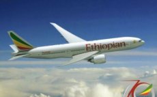 Airline issue postcard - Ethiopian Airlines B777 Airline issue postcard - Ethiopian Airlines Boeing 777-200