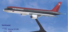 Northwest Airlines Boeing 757-200 1/200 scale desk model PPC