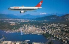 Swissair Airbus A310 postcard