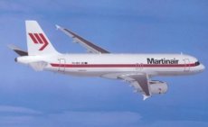 Martinair Airbus A320 postcard