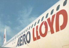 Airline issue postcard - Aero Lloyd Airbus A321