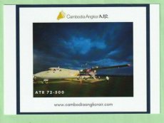 Cambodia Angkor Air ATR-72 postcard