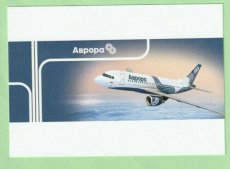 Aurora Airlines Airbus A319 postcard