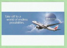 Srilankan Airlines Airbus A330 postcard