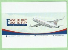 JC International Airlines Airbus A320 - postcard