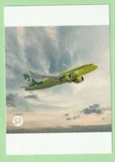 S7 Airlines Airbus A320neo postcard
