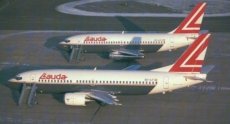 Lauda Air Boeing 737-300 OE-ILF postcard