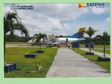 Satena Colombia ATR-42 - postcard - Satena Colombia ATR-42 - postcard