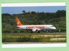 Conviasa Embraer 190 - postcard - Conviasa Embraer 190 - postcard