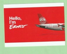 Ernest Airlines Airbus A320 - postcard