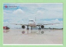 Cambodia Airways Airbus A320 - postcard