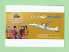 Golden Myanmar Airlines ATR 72 - postcard