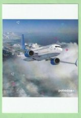 Pobeda Boeing 737-800 - postcard