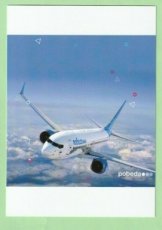 Pobeda Boeing 737-800 - postcard