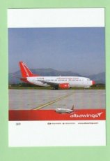 Albawings Boeing 737 - postcard