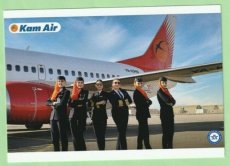 Kam Air Boeing 737 - Crew Stewardess - postcard