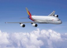 Asiana Airlines Airbus A380 - postcard