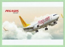 Pegasus Airlines Boeing 737-800 - postcard