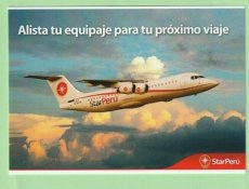 Star Peru BAe 146 - postcard