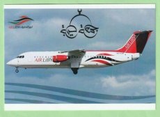 Air Libya BAe 146 - postcard