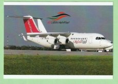 Air Libya BAe 146 - postcard