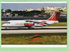 Air Libya BAe 146 - postcard