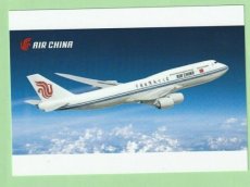 Air China Boeing 747-8 - postcard