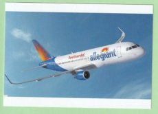 Allegiant Airlines Airbus A320 - postcard