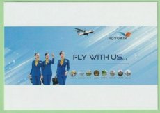 Novo Air ATR-72 - Crew Stewardess - postcard