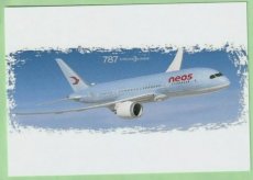 Neos Italy Boeing 787 - postcard