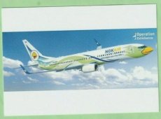 Nok Air Boeing 737 - postcard