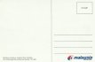 Airline issue postcard - Malaysia Airlines Boein- Airline issue postcard - Malaysia Airlines Boeing 747-400