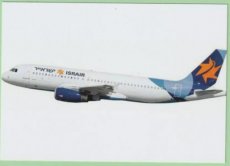 Israir Airbus A320 - postcard