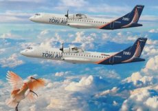 Toki Air ATR 72 - postcard