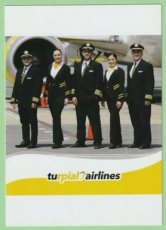 Turpial Airlines Boeing 737 - Crew Stewardess - postcard