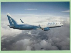 Blue Air Boeing 737 - postcard