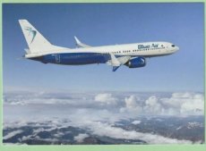 Blue Air Boeing 737 - postcard