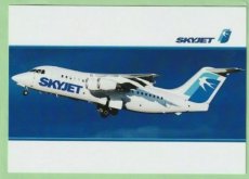 SkyJet Airlines BAe 146 - postcard