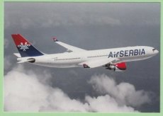 Air Serbia Airbus A330 - postcard- Air Serbia Airbus A330 - postcard