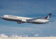 Airline issue postcard - Britannia Airways B767-3 Airline issue postcard - Britannia Airways Boeing 767-300