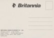 Airline issue postcard - Britannia Airways B767-2 Airline issue postcard - Britannia Airways Boeing 767-200