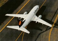 Airline issue postcard - Lufthansa Boeing 737-500