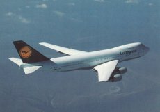 Airline issue postcard - Lufthansa Boeing 747-20- Airline issue postcard - Lufthansa Boeing 747-200