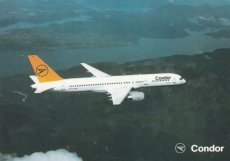 Airline issue postcard - Condor Boeing 757-200