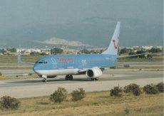 Airline issue postcard - Hapag Lloyd Boeing 737-800