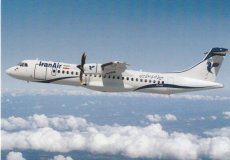 Iran Air ATR-72 - postcard-- Iran Air ATR-72 - postcard